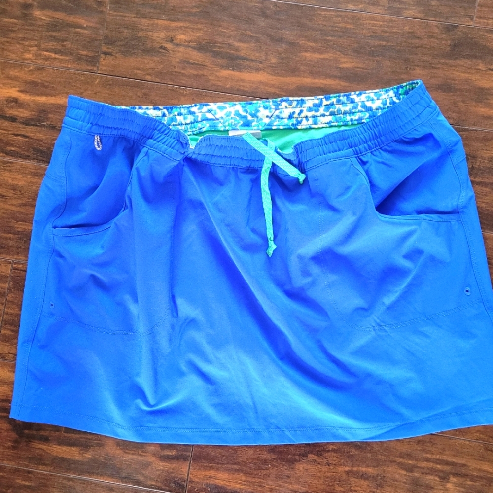 Women’s Blue Active Skort with Drawstring